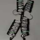 Legging Organizer for Closet, Metal Yoga Pants Hangers 2 Pack w/10 Clips Holds 20 Leggings, Space Saving Hanging Closet Organizer w/Rubber Coated Closet Organizers and Storage, Black