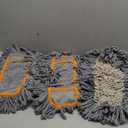 CLEANHOME Microfiber Dust Mop Replacement Pads for Hardwood Floor Cleaning, Washable and Reusable Chenille Mop Pads 3 Packs