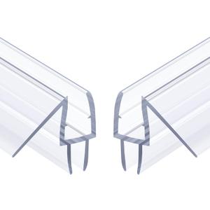 AmazerBath Shower Door Bottom Seal 39 inch (Set of 2) - Suitable for 1/4 Inch Glass, Frameless Glass Seal Strip Shower Door Sweep