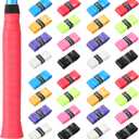 Jerify 24 Pieces Tennis Racket Grip Tape, Precut Tennis Overgrips Tape Badminton Racket Grips with Velvety Comfort for Anti Slip and Absorbent Grip (Assorted Colors)