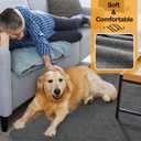 LOOBANI Washable Pee Pad for Dogs, 2 Packs Non-Slip Puppy Training Pads, Fast Absorbent Pet Whelping Pads, Puppy Playpen Mat for Incontinence, Housebreak, Crate, 48x60in, Gray