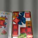 Magnetic Tiles Magnetic Blocks Building Toy: Portable Mini Magnetic Tiles Travel Set 32 Pieces Montessori Toys Birthday Gift for Kids Girls and Boys Ages 3-12 Years Old Preschool Classroom Must Haves