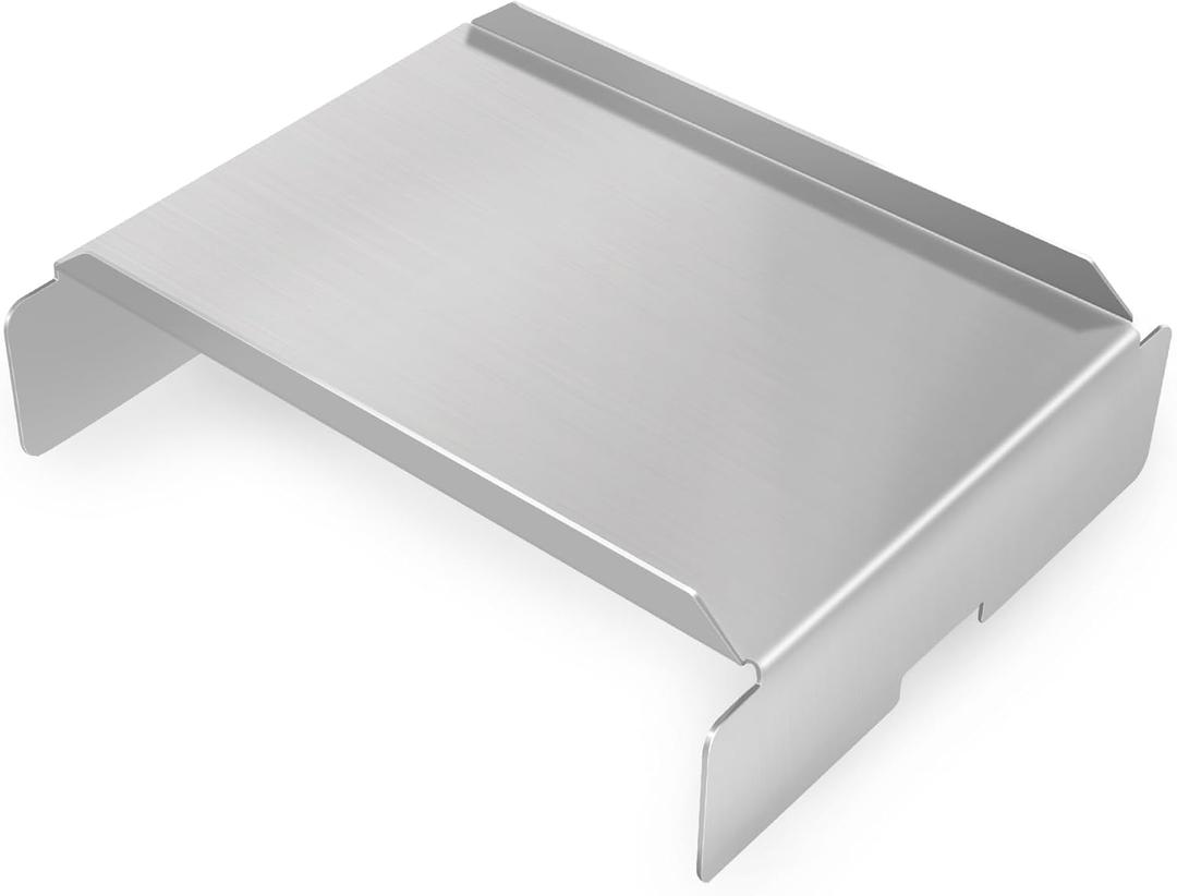 Heat Baffle for Pit Boss, Heat Shield Diffuser Baffle Deflector for Pit Boss Pellet Smoker Grill Replacement Parts Pitboss Grilling Accessory under Flame Broiler Tamer Tray (4" Height-12GA)