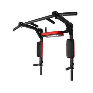 OneTwoFit Multifunctional Wall Mounted Pull Up Bar Chin Up bar Dip Station for Indoor Home Gym Workout, Power Tower Set Training Equipment Fitness Dip Stand Supports to 440 Lbs OT126
