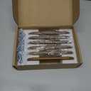 Goo-Ki 6 Pack 5 Inch （128mm） Hole Center Cabinet Pulls Antique Brass Zinc Alloy Kitchen Drawer Pulls Drawer Handles 5.5 Inch Length 2201-GT-128