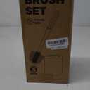 Toilet Brush, 3 Pack Toilet Brush and Holder Set Bathroom Accessories, Toilet Bowl Brush and Holder with 3 Crevice Brush for Bathroom, Toilet Scrubber Brush (White)