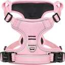 HEELE Dog Harness Dog Harness Small Dog No Pull Harness with Soft Handle Reflective Harness Adjustable, Pink, Small