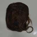 14inch Body Wave Human Hair Bangs Wavy Human Hair Toppers Clip In Hair Fringe Hairpieces Natural Brazilian Remy Hair Extensions (Dark Brown)