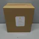 DN DECONATION Gold Christmas Tree Figurines, Natural Rattan Style Tabletop Christmas Decor, Set of 2 Resin Xmas Trees for Home, Mantel, Desk, Holiday Centerpiece