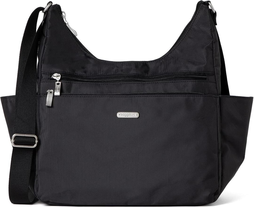Baggallini Essential Hobo Crossbody (Black)