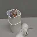 LEVERLOC Powerful Suction Toothbrush Holder, Removable Drill-Free Wall Shower Holder for Toothbrush, Toothpaste, Razor, Self-draining Suction Cup in Shower, Kitchen Tableware Organizer, White, 2 Pack