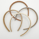 obeoby 4 Pack Trendy Headbands for Thicker Hair, Non Slip 0.6 inch Thin Knitted Hairbands Assorted Colors for Girls Summer Dress Outfit