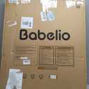 Babelio Baby Gate for Doorways and Stairs, 26-40" Auto Close Dog Gate, PressGuard C5, Easy-Install Pressure Mounted Satey Door, No Drilling Safety Gate for Child and Pets, Brown