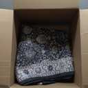 Hallway Washable Runner Rug - 2'6x12 Kitchen Rugs Entryway Rug Runner Vintage Soft Floor Mat Non Slip Indoor Farmhouse Carpet for Bathroom Living Room Bedroom (2'6''x12', Black)