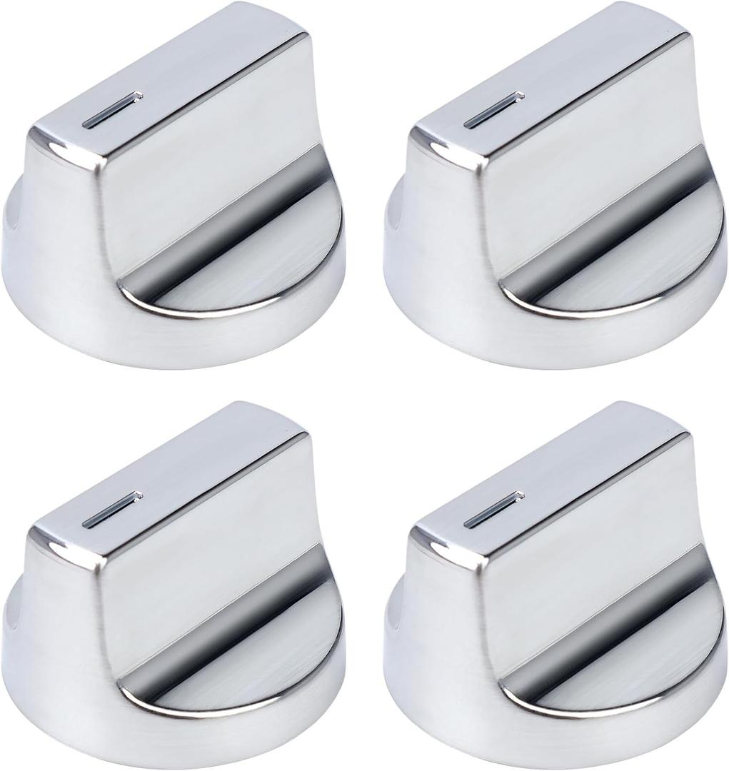 W11517331 for Whirlpool Electric Range Knobs (4pcs) Replace W10850027 W11117415 W11458840 Oven Knob, Compatible with Whirlpool WEC310S0LS1, WEE515S0LZ1, WEC310S0LS2, WEE515S0LS1 Electric Range Knob