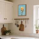 Framed Kitchen Wall Art, Vintage Spaghetti Canvas Wall Decor, Rustic Farmhouse Still Life Oil Painting, Trendy Funny Kitchen Food Artwork Prints Pictures for Dining Room Decorations 16x24 Inch