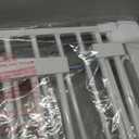 51" Extra Tall Cat Gate 30"-49.27" Wide, Auto Close, Pressure Mounted, for Cats & Small Dogs, Hallway, Stairs, Kitchen, Not Baby Gate,White
