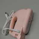 Handmixer Electric Handheld - 7 Speed Portable Kitchen Mixer Electric with 5 Stainless Steel Accessories Whisk, Food Beater for Whipping Mixing Cookies Cakes Eggs, Pink