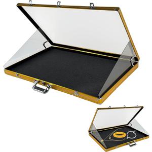 34"x22" Card Show Display Case,Portable Aluminum Trading Card Display Case