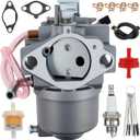 Carburetor for Kawasaki FB460V 4 Stroke Engine Carb Replace 15003-2796 15003-2777 15003-2467 with Spark Pulg