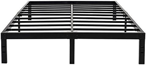 45MinST 14 Inch Reinforced Platform Bed Frame/3500lbs Heavy Duty/Easy Assembly Mattress Foundation/Steel Slat/Noise Free/No Box Spring Needed, King