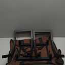 Elbourn Firewood Rack, 24 Inch Indoor Fireplace Log Holder with Carrier, Thickened Metal Rustproof Wood Storage Rack (Black)