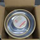 Contrast Clear/Gold Rim Combo 7+10" Case of 128 (4 packs x 32)