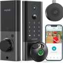 Fingerprint Smart Door Lock, ANYBELL Keyless Entry Door Lock with Camera, Built-in Wi-Fi Deadbolt for Front Door, Auto Lock, Cloudege App Control, Night Vision & Two-Way Audio, Home Security