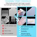300pcs Clear Self-Sealing Bubble Wrap Pouches,3.15x4 Inches Double Layer Plastic Bubble Bags,Small Shockproof Protective Packing for Business Moving Shipping Packaging Storage