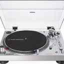 Audio-Technica AT-LP120XUSB-SV Direct-Drive Turntable (Analog & USB), Fully Manual, Hi-Fi, 3 Speed, Convert Vinyl to Digital, Anti-Skate and Variable Pitch Control, Silver