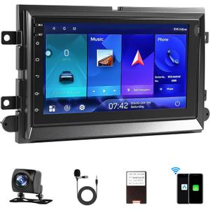 2+64G Upgrade Car Radio Stereo for Ford F250/F350/F450/F550 Carplay 2013-2016 with Wireless Carplay Android Auto 7 HD Touchscreen Android System