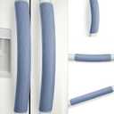 Refrigerator Handle Covers, 5 PCS, Adjustable Appliance Handle Covers, Keep Your Kitchen Clean, Microwave Oven Stove Dishwasher Handle Protector, Non Slip Fridge Handle Cover (Steel Blue)