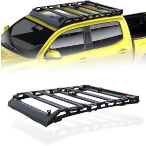 Heavy Duty Top Roof Rack Accessories Compatible with 2005-2023 Toyota Tacoma Double Cab 4 Doors Pickup/No Drilling