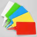 100 Plastic Tags Shipping Tags Water Proof Tags for Labeling Shipping Labels Security Seals Writable Marker Ties Hanging Tags Storage Tag with One Marker Pen 