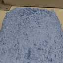 MIULEE Microfiber Bathroom Rugs and Mats Sets 2 Pieces Extra Thick Non Slip Bath Mat and U-Shaped Contour Toilet Rug for Bath Room Floor Restroom, 20"x20"+16"x24", Blue