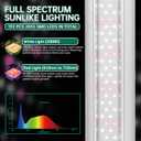 SZHLUX LED Grow Light 4ft 140W (270W) Full Spectrum 660nm 730 IR Included LED Plant Light for Indoor Plants, Super Bright Linkable Hanging Grow Light Sunlight Replacement Strip with Reflector