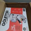 Gourmia Slim Espresso Machine with LCD Screen - Milk Frother, Adjustable Temperature, Manual & Auto Brew, Single/Double Shot, Hot Water Dispenser, Descaling Mode, Compact