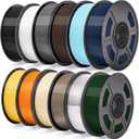iSANMATE HF PETG Filament Bundle Multicolor Rapid PETG for Bambu Lab,12KG | 50-400mm/s High Speed PETG 3D Printer Filament High Precision Strong Toughness 1.75 ±0.02mm for Bambu 3D Printers,AMS,AMSLite