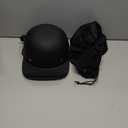 Baseball Style Cap Retro Motorcycle Helmet Unisex-Adult - DOT Approved (Medium, Matte Black)