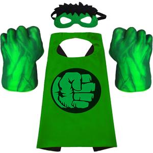 NuGeriAZ Superhero Hands for Kids Smash Punches Gloves Toy Children Plush Boxing Glove with Cape Kids Cosplay Costumes for Christmas Birthday Gift