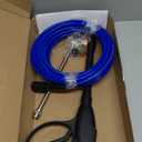 FENG PAI Pressure Washer Gun with 15in Extension Wand & 25FT Hose, 5 Nozzle Tips Quick Connect, Power Washer Hose and Wand Replacement, M22 14mm Fitting for Home Car Clean Washing, 4000 PSI, Blue