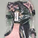 IVY&LANE No Pull Dog Harness for Large Dogs, Reflective Dog Vest Harness with Leash, Safety Belt and Storage Strap, Fully Adjustable Harness with Soft Handle (Pink, L)