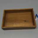 iDesign Acacia Wood Kitchen and Pantry Small Drawer Organizer Bin Natural (9 x 6 x 2)