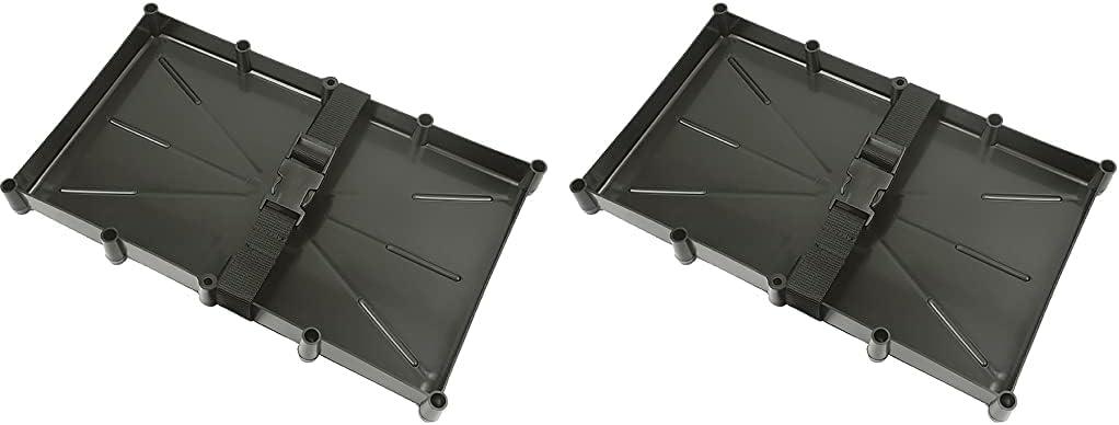 Seachoice Battery Tray Narrow - 31 Series, Black (One Size (Pack of 2))