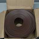 Vinyl Wall Base Baseboard Molding Trim 4" Flexible Self Adhesive Rubber Wall Base Moulding Trim Peel and Stick Design, 4 Inch x 20 Feet, Brown