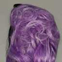 Long Curly Wavy Ombre Purple Wigs for Women Synthetic Natural Middle Part Daily Party Halloween Cosplay Wig with Wig Cap 21"