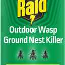 Raid Outdoor Wasp Ground Nest Killer, Dust Insecticide for Outside Household Use on Wasps, Fast-Working, Easy-to-Use and Odorless, 24 oz