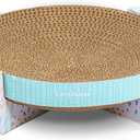 Catstages Scratch, Snuggle & Rest  2in1 Indoor Cat Scratcher & Elevated Cat Lounger, Catnip Included (One-Size)