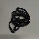 CollarDirect Rolled Leather Dog Harness Small Puppy Step-in Leash Set for Walking (Black, XS)