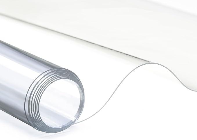 Clear Marine Vinyl Sheeting, 30 Gauge, 5 Yard Roll of Transparent Plastic, Storm Windows, Covering, Protection, Tablecloth Protector